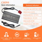 CHINS 48V 10A Lithium Battery Charger, Including UL Certification and 0V Charging Function, 58.4V 10A LiFePO4 Battery Charger, Special for 48V LiFePO4 Battery