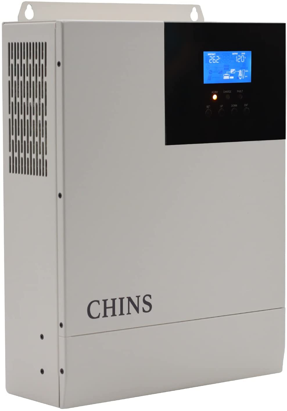CHINS 24V 3000W Inverter, Including Solar Controller, Pure Sine Maximum Off-Grid Smart Integrated Machine, Suitable for 24V Lead-Acid/Lithium Battery