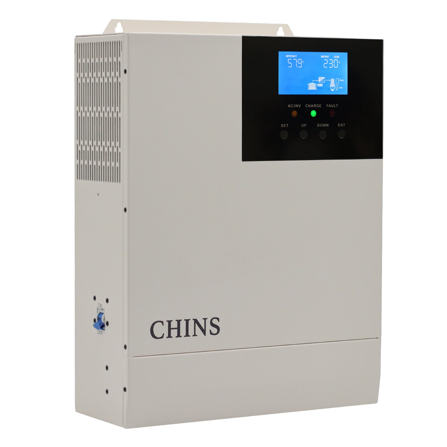CHINS 48V 5000W Inverter, Including Solar Controller, Pure Sine Maximum Off-Grid Smart Integrated Machine, Suitable for 48V Lead-Acid/Lithium Battery
